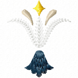 Flowers And Tree Embroidery Design 6